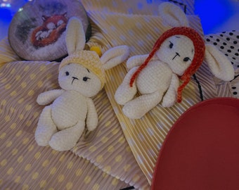 Patrón de conejito amigurumi de ganchillo, conejo de Pascua de peluche (PDF)