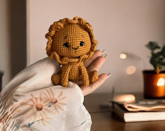 Patrón de crochet de león amigurumi: PDF detallado (español)