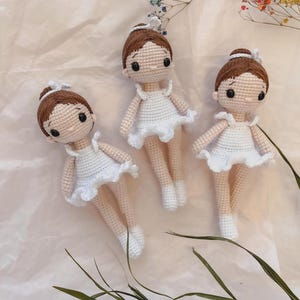 Doll Ballerina amigurumi pattern Ballerina doll crochet pattern English