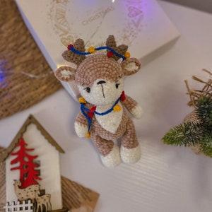 Reindeer crochet pattern PDF. Amigurumi pattern Amigurumi reindeer pattern/ Christmas crochet/ crochet reindeer/  Christmas pattern