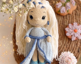 Crochet pattern / crochet doll pattern / amigurumi doll pattern / frozen crochet pattern / frozen amigurumi pattern / ENGLISH / PDF