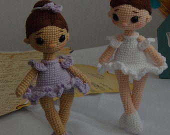 Doll Ballerina amigurumi pattern Ballerina doll crochet pattern English