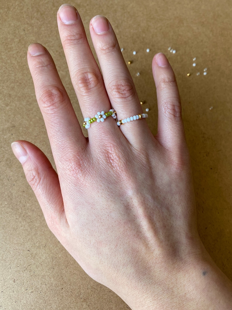 Set of Two Beaded Rings