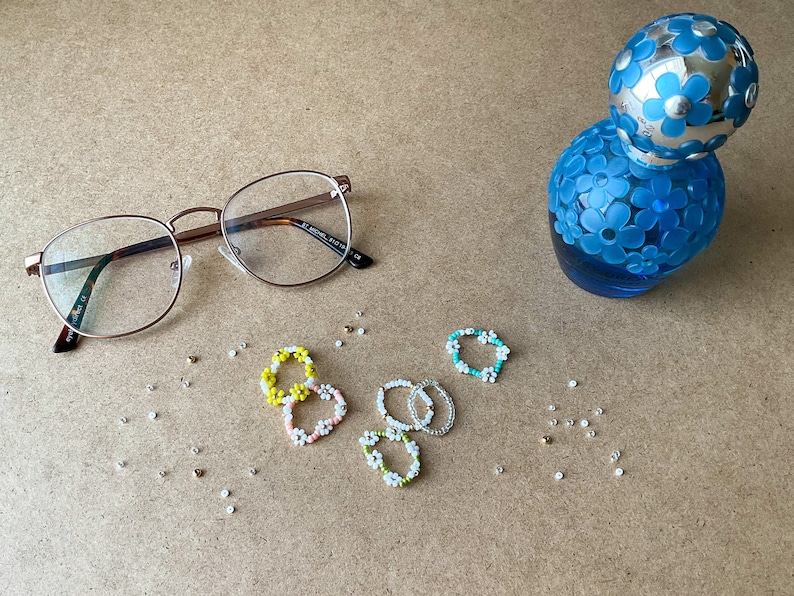 Set of Two Beaded Rings