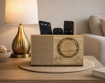 Remote Control Holder, Hand Crafted Remote Caddy, Desk Organizer , Custom Remote Caddy, Customized Remote Control Organizer