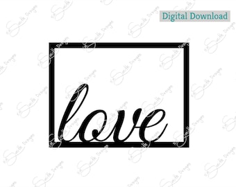 LOVE card/ Digital Cut File/ laser cut / Cricut/ Silhouette/ vector graphic/ cutting machine/ instant download/ greeting card/ valentines