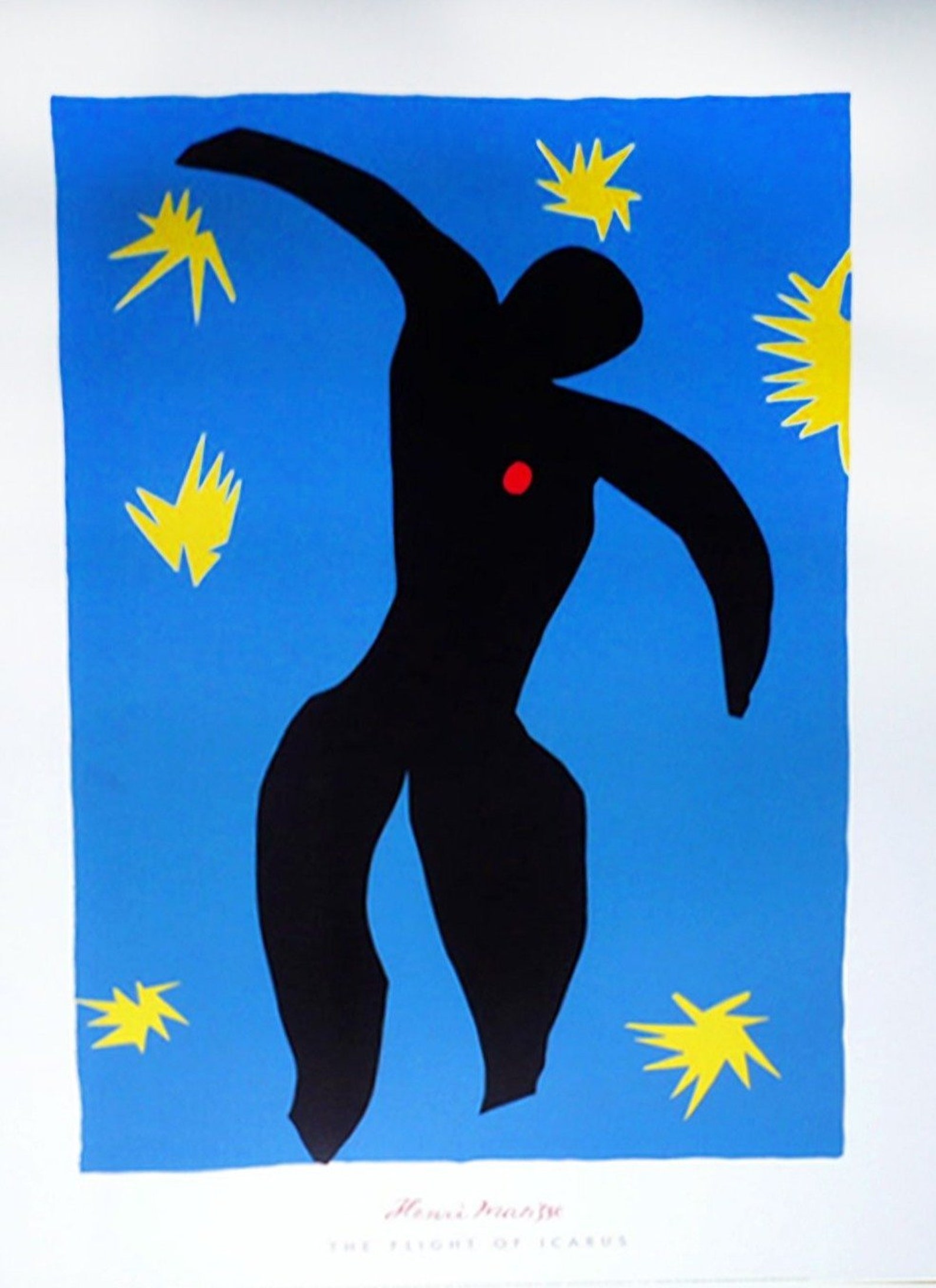 Henri Matisse The Flight Of Icarus Original Vintage Poster