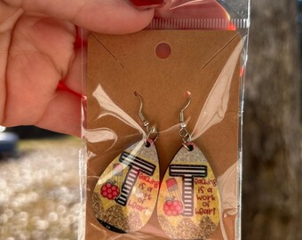Teacher hand made earrings