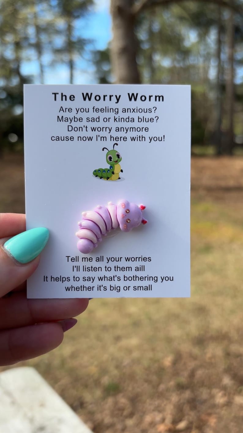 Pocket Hug: the Worry Worm - Etsy