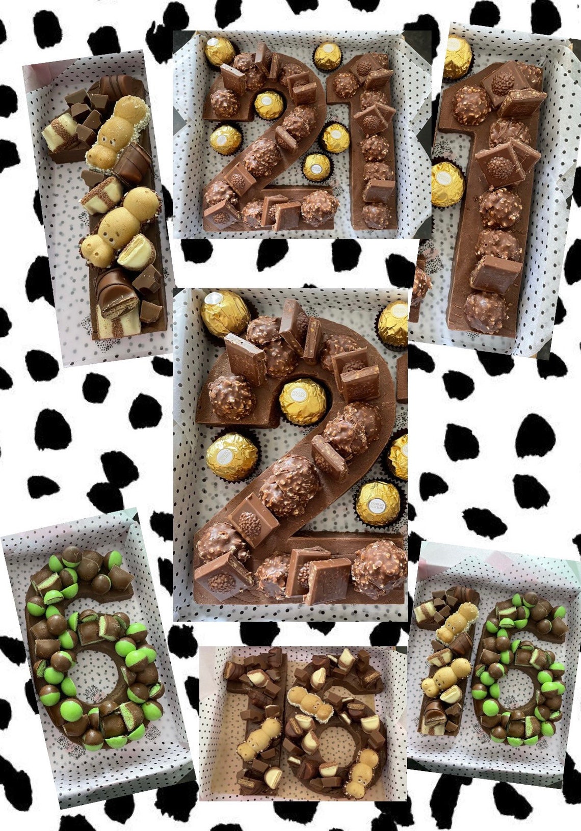 GIANT FUDGE NUMBER A great alternative to a traditional Etsy