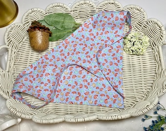 Mushroom Hair Scarf: Red Toadstool Cotton Bandana