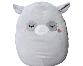 Squishmallows 2019 Martine The Llama 16&quot; Grey Silver Plush Stuffed Animal Toy