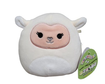 Squishmallows Kellytoy 2020 Lily The Cream Lamb 5&quot; Plush Stuffed Animal Toy