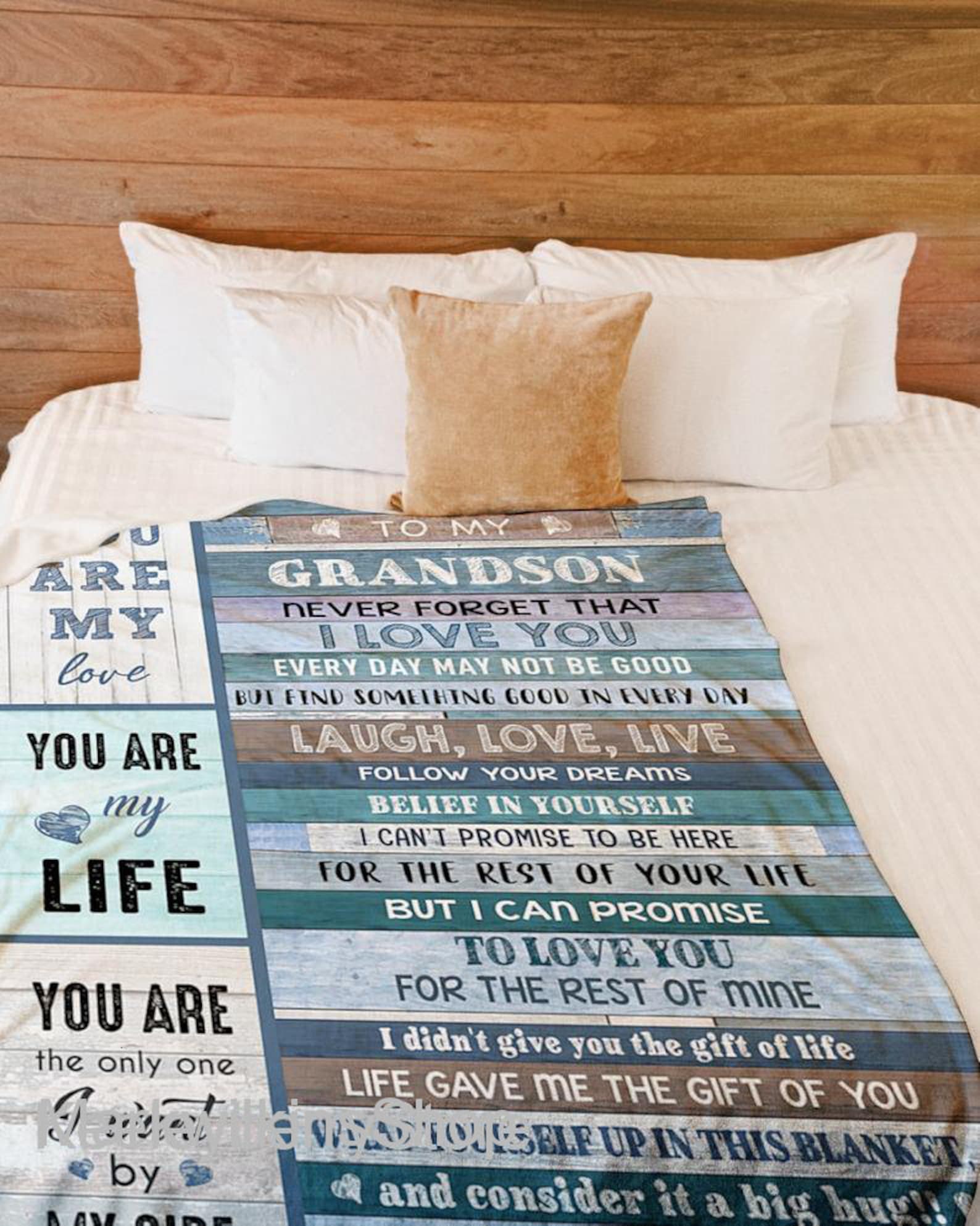 Personalized Blanket Grandson Birthday Blanket To My Etsy