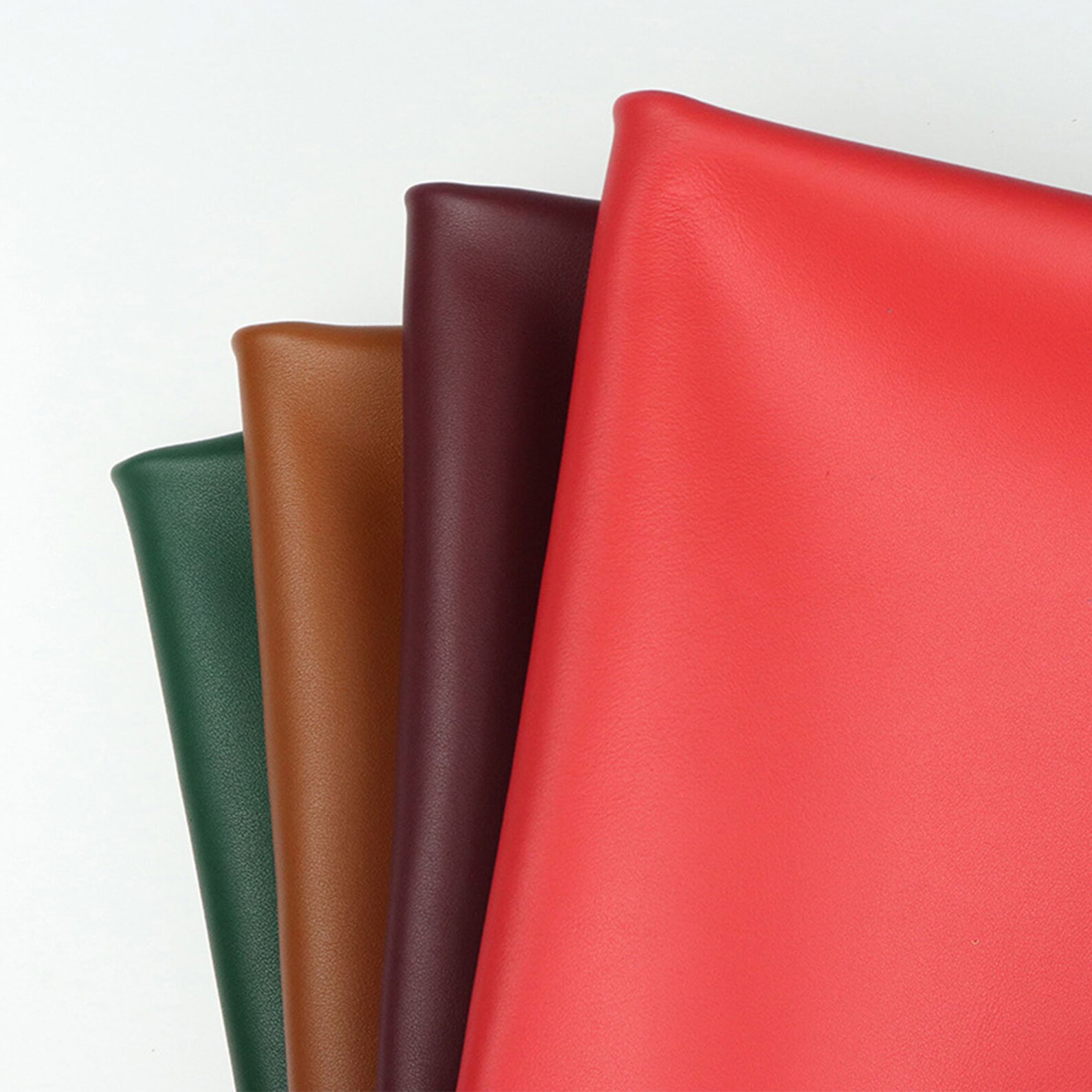 The First Layer of Cowhide Nappa Leather Plain Weave Light Etsy