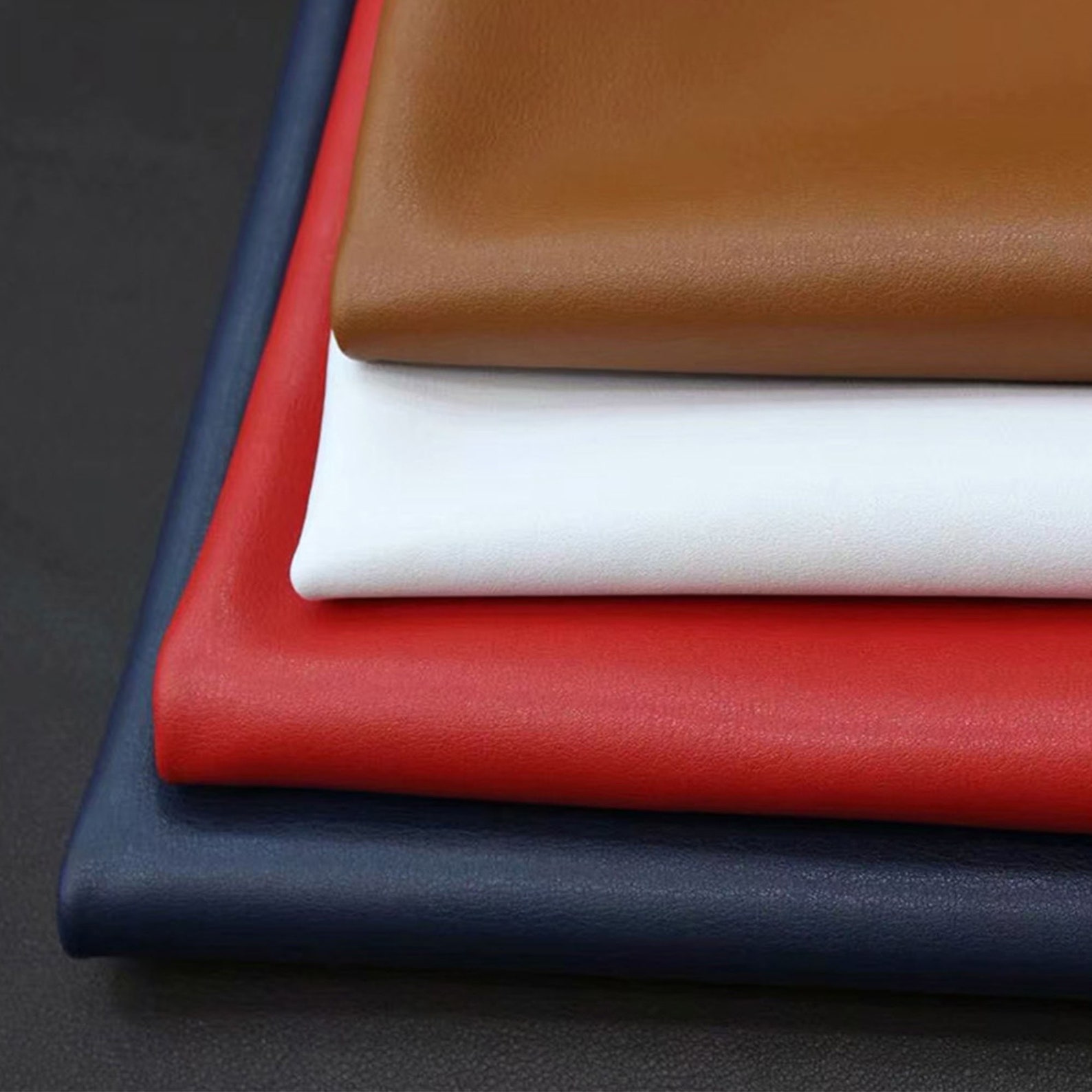 The First Layer of Cowhide Nappa Leather Plain Weave Light Etsy