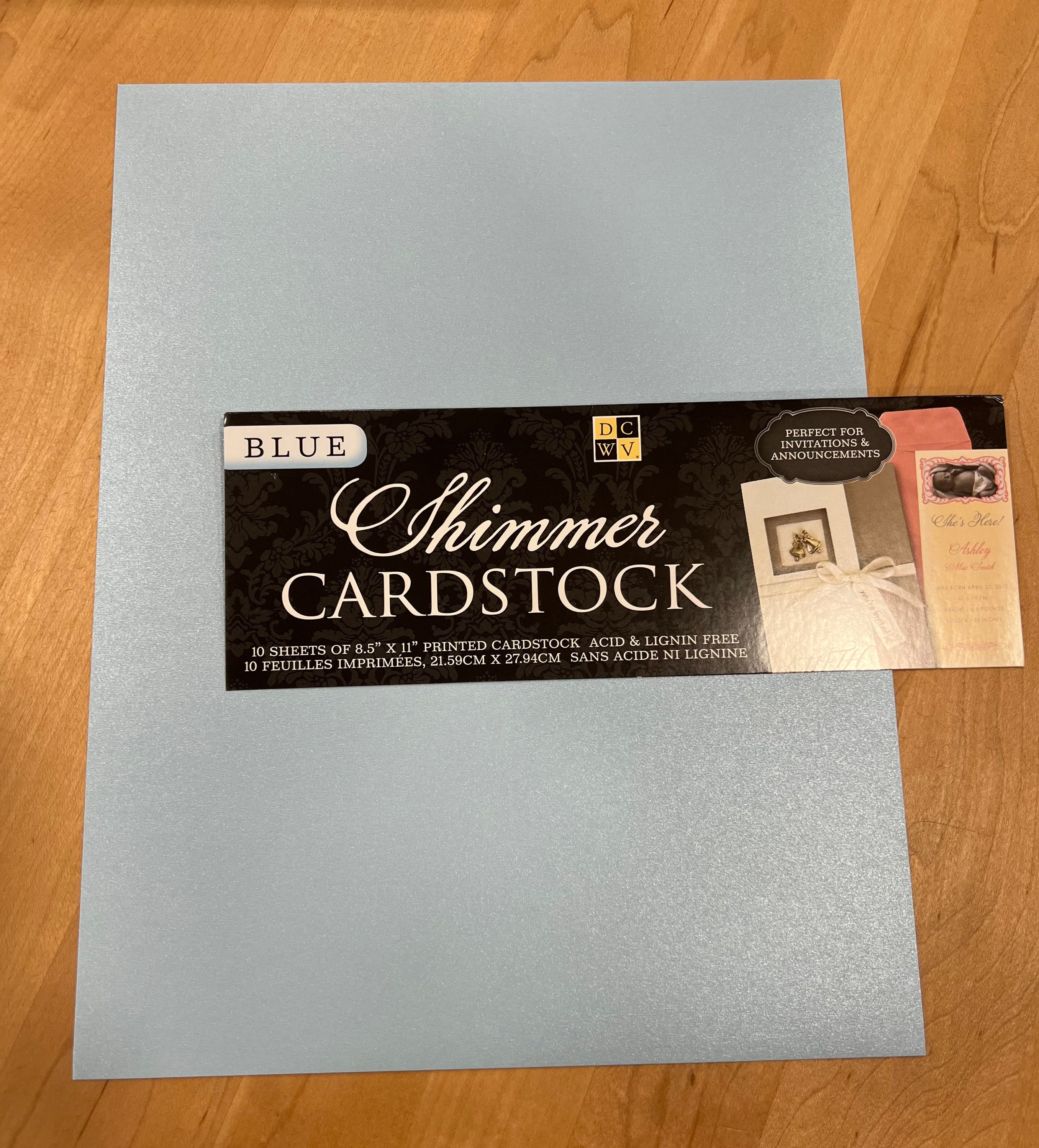 8.5 X 11 Cardstock 