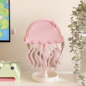 Jellyfish Headphone Stand: 3D-Printed Kawaii Gaming Headset Holder