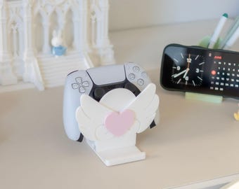Heart Wings | 3-in-1 Pen Pot, Controller Holder & Phone Stand