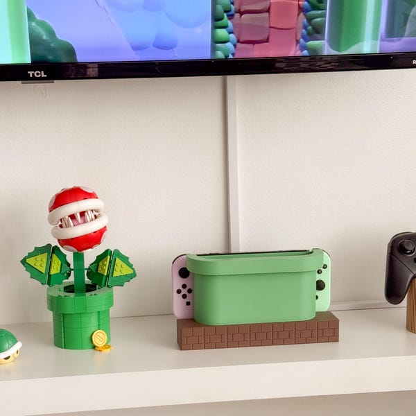 Green Pipe Nintendo Switch/Switch2 Dock Cover