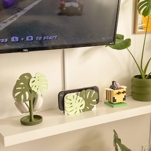 Housse Monstera pour Nintendo Switch/Switch 2 - Rehaussez la configuration de votre bureau avec du charme image 3