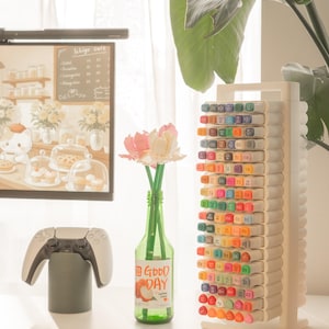 Organizador de marcadores em nuvem: organizador portátil de materiais de arte para adultos apaixonados por livros de colorir