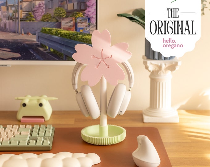 Sakura Headphone Stand  Perfect For A Cozy Desk Setup