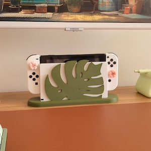 Housse Monstera pour Nintendo Switch/Switch 2 - Rehaussez la configuration de votre bureau avec du charme image 6
