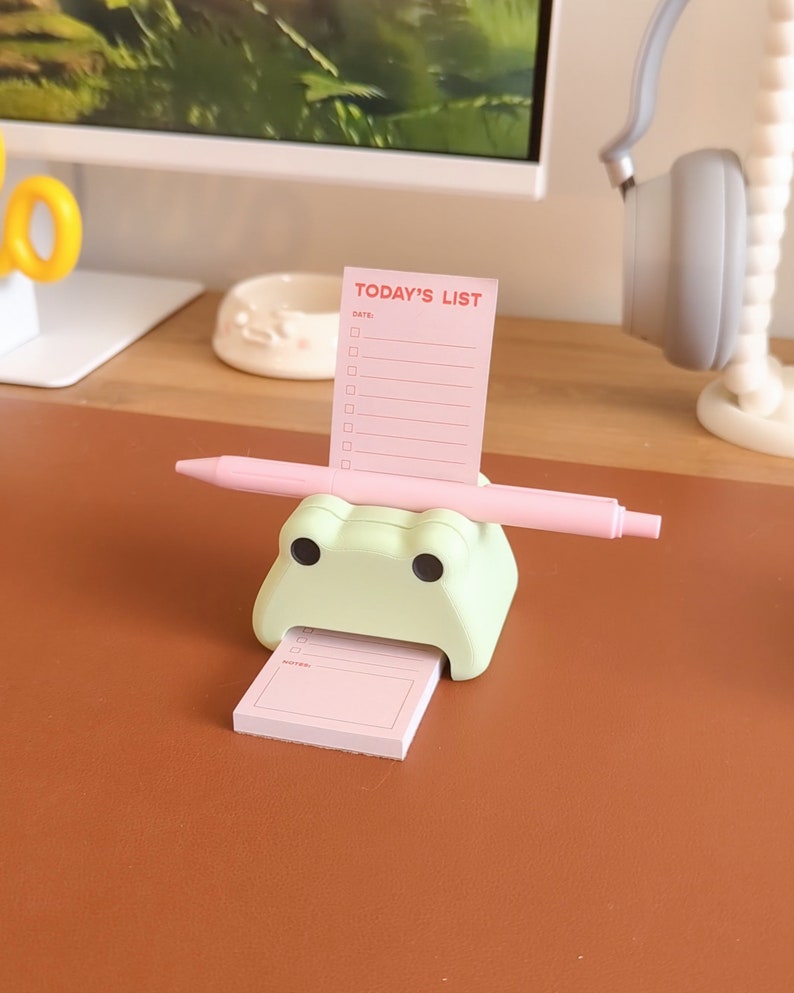 Frog Post-it holder Cozy desk accessories image 3