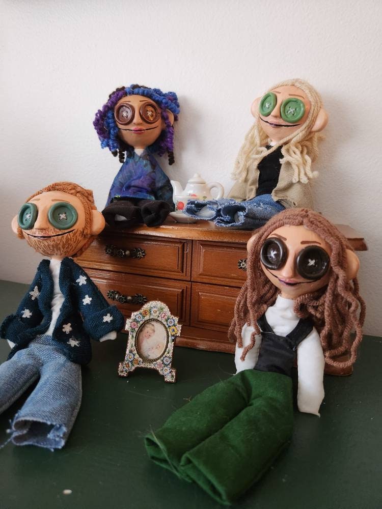 get into the spooky season with a custom couples coraline doll set🤭 #, diy coraline doll
