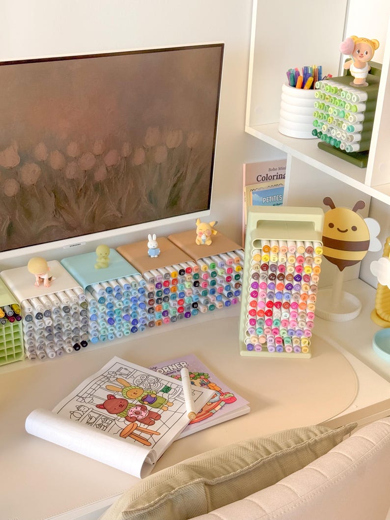 Coloring Cubbies | Stackable Marker Storage image 13