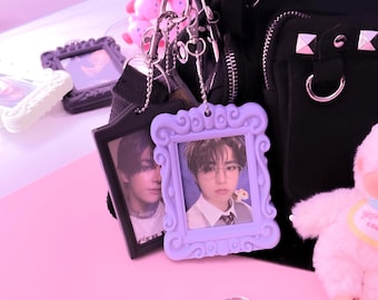 Double-Sided Photocard Bag Charm: K-Pop Idol Keychain Fashion Accessories