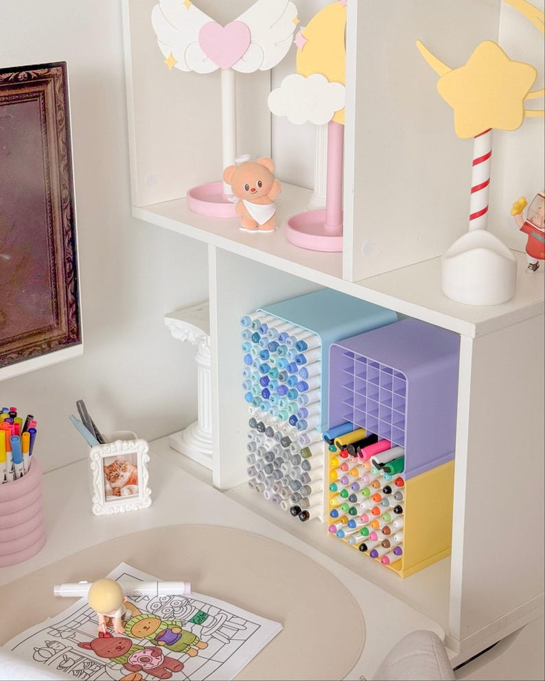 Coloring Cubbies | Stackable Marker Storage image 12