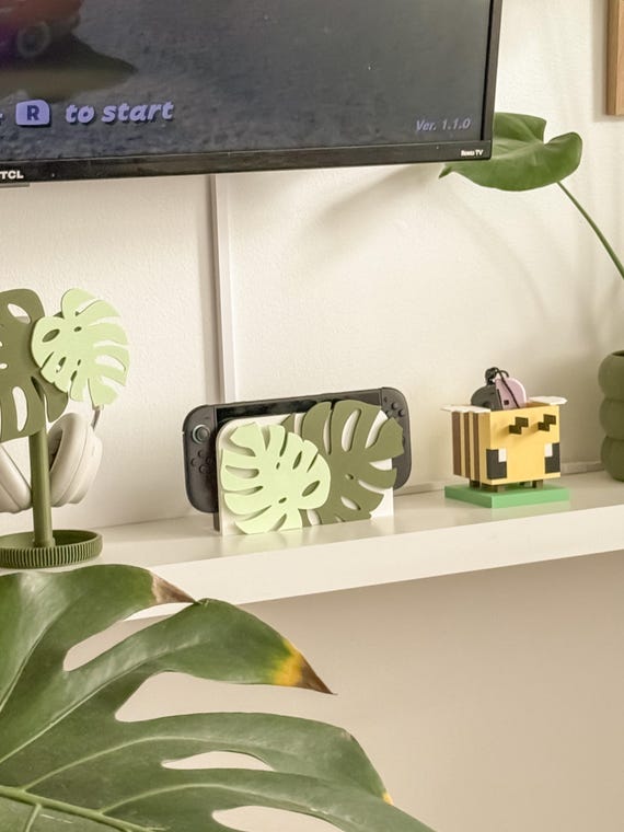 Monstera Nintendo Switch/Switch 2 Cover- Elevate Your Desk Setup with Some Charm
