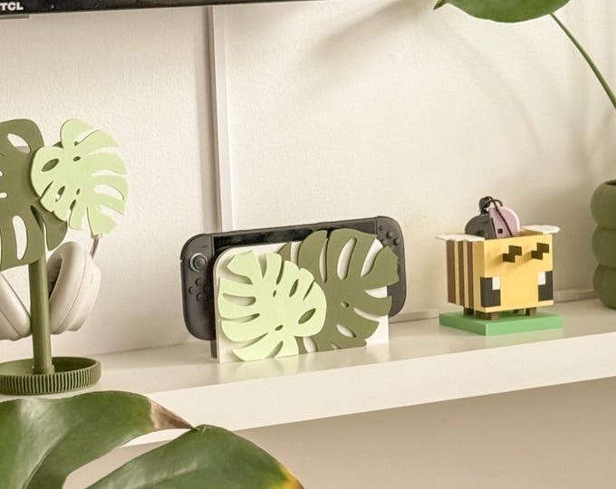Monstera Nintendo Switch/Switch 2 Cover- Elevate Your Desk Setup with Some Charm