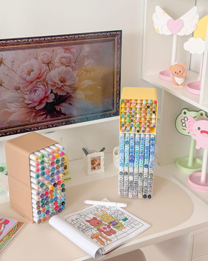 Coloring Cubbies | Stackable Marker Storage image 10