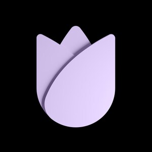Soporte para auriculares Tulipán: Decoración de escritorio Kawaii imagen 5