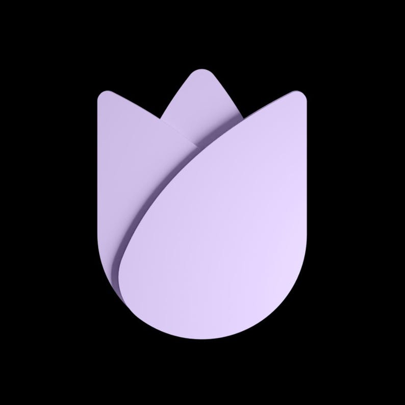 Soporte para auriculares Tulipán: Decoración de escritorio Kawaii imagen 5