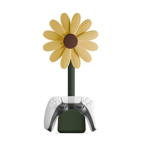 Sunflower Headphone Stand: Kawaii Desk Decor for Gamers, Musicians, Plant Lovers image 8