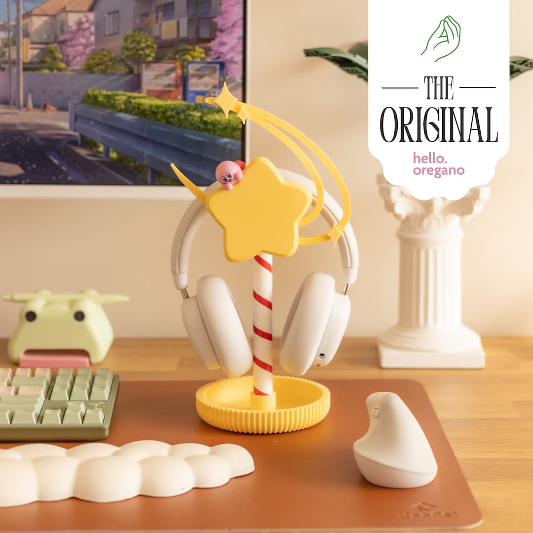 Star-themed Headphone Stand Series: Celestial Cozy Desk Setup