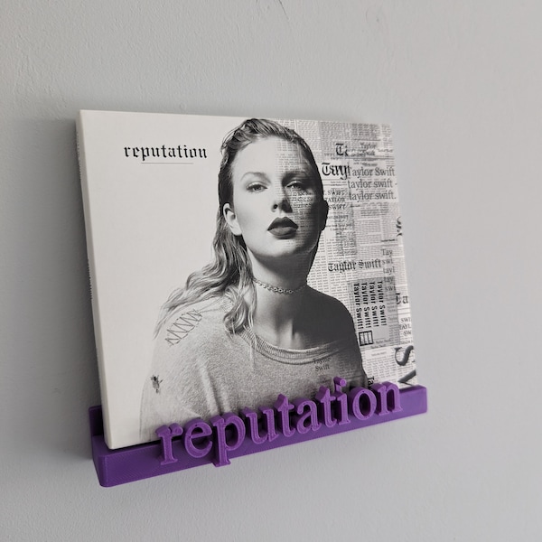 CD wall display for Taylor Swift "reputation" | Customized CD wall mount | Choose Colour