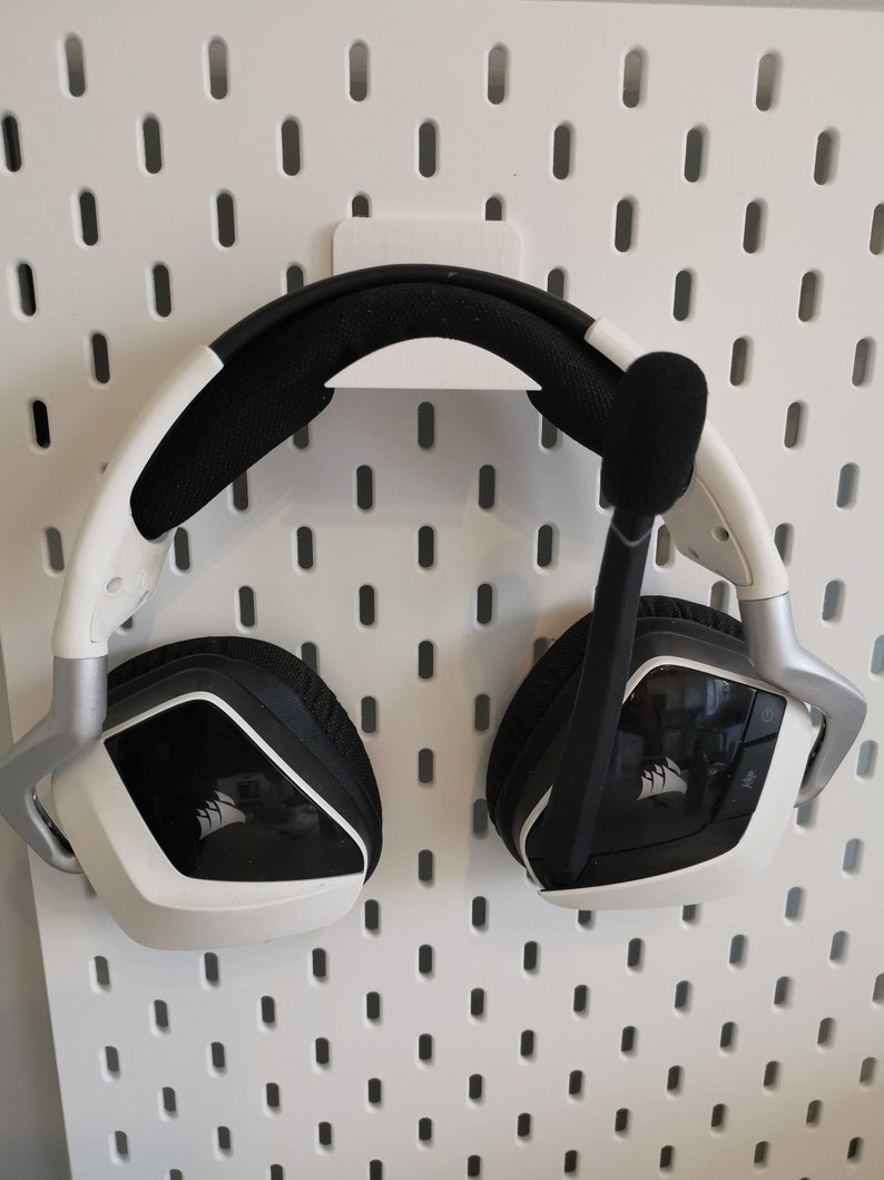 IKEA SKADIS Pegboard Headphone Holder white Headphones NOT Etsy Israel