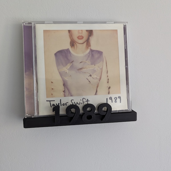 CD wall display for Taylor Swift "1989" | Customized CD wall mount | Choose Colour