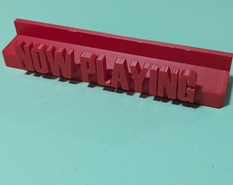 CD wall display saying "NOW PLAYING" | Customized cd wall mount | cd Holder | Choose Colour