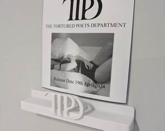 CD wall display for Taylor Swift "TTPD" "The Tortured Poets Department" | Customized CD wall mount | Choose Colour