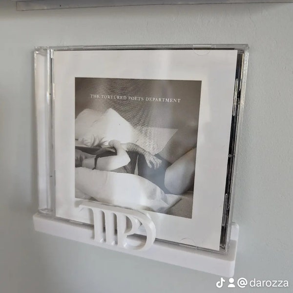 CD wall display for Taylor Swift "TTPD" "The Tortured Poets Department" | Customized CD wall mount | Choose Colour