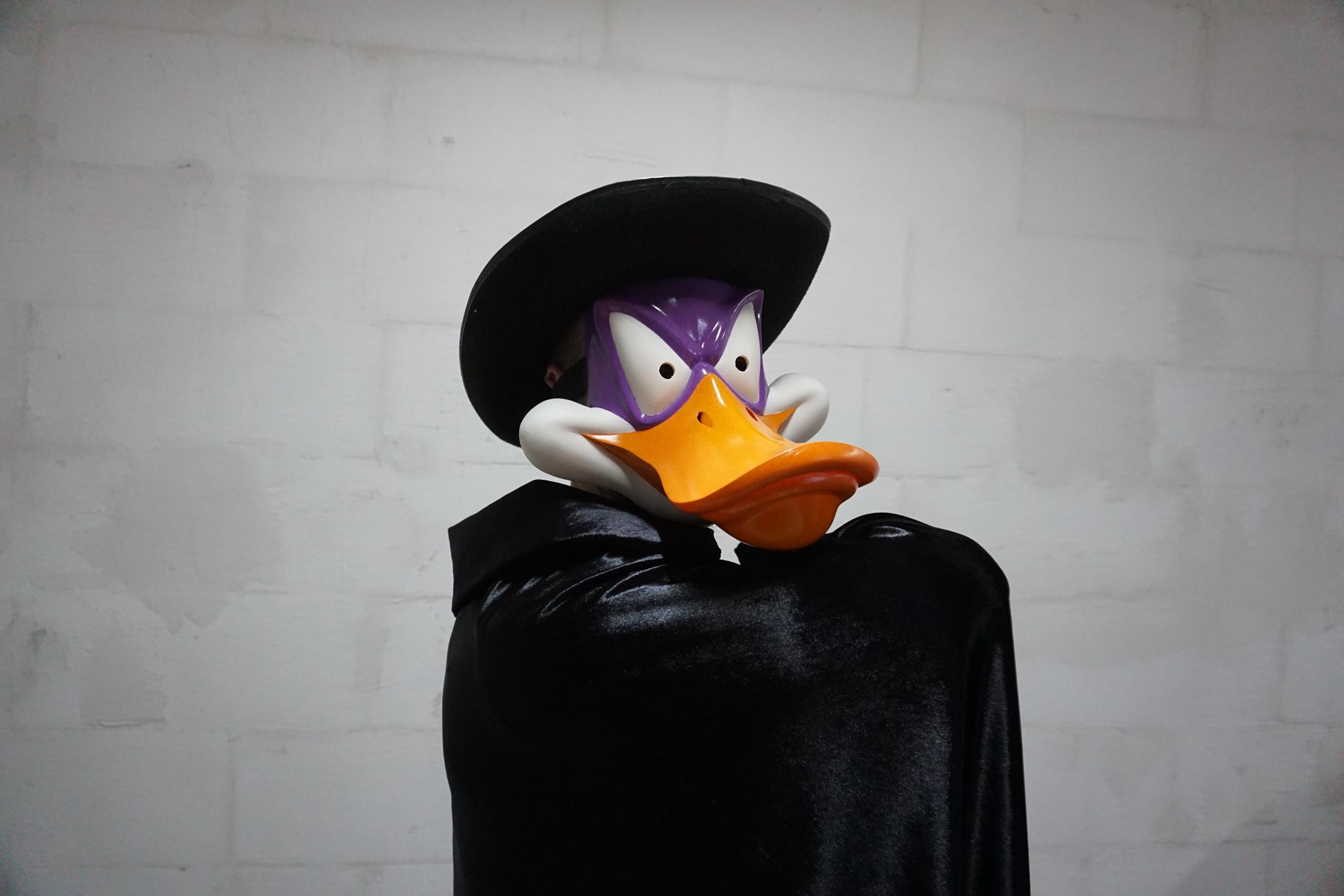 Darkwing Duck Darkwing Duck Uomo T-Shirt Nero XL 100% Cotone