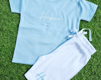 Personalised childrens short set