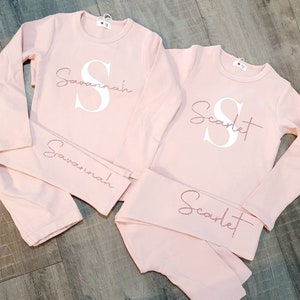 Personalised legging set outfit matching outfits 9 months to 11 years