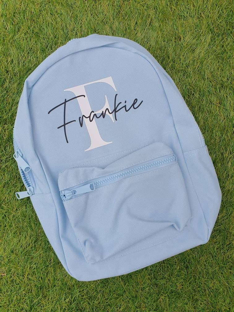 Personalised backpack school bag with name Etsy